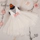 Piccolo Bambino Βαπτιστικό φόρεμα για κορίτσι 427-30 λευκό