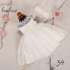 Piccolo Bambino Βαπτιστικό φόρεμα για κορίτσι 601-34 λευκό