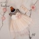 Piccolo Bambino Βαπτιστικό φόρεμα για κορίτσι 608-41 Σομόν 