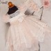 Piccolo Bambino Βαπτιστικό φόρεμα για κορίτσι 610-43 ροζ απαλό