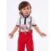 Hashtag Σετ Βερμούδα με μπλούζα Polo για Αγόρι 238616 Nο 6-24 Μηνών Κόκκινο