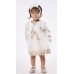 Εβίτα φόρεμα για κορίτσι με μπολερό 238528 Νο 6-24 μηνών εκρού