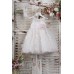 Piccolo Bambino Βαπτιστικό Φόρεμα Για Κορίτσι 33-702 Λευκό