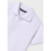 Mayoral Βαμβακερή Κοντομάνικη Πόλο Μπλούζα Για Αγόρι 00890-044 Νο 8-18  Ετών Λευκό