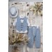 Piccolo Bambino Βαπτιστικό Κοστούμι με Γιλέκο Για Αγόρι 28-764 Baby Blue