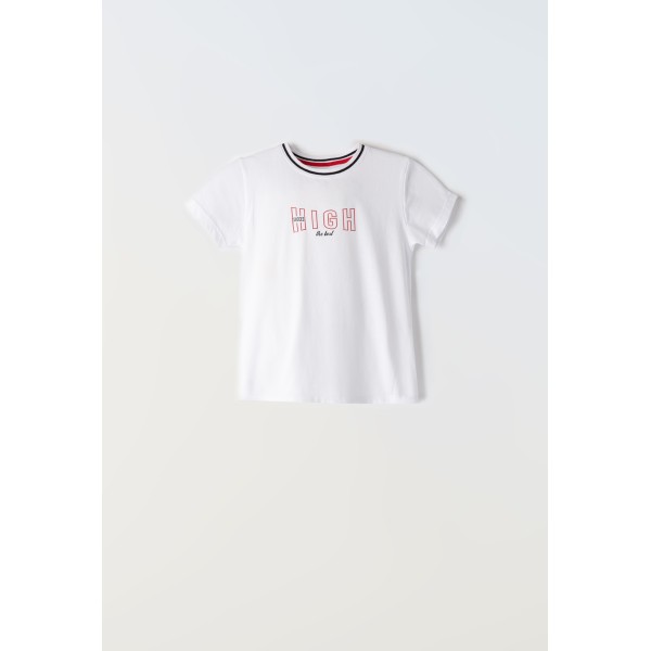 Hashtag Κοντομάνικη Μπλούζα Για Αγόρι 242707 Νο 6-16 Ετών Λευκό