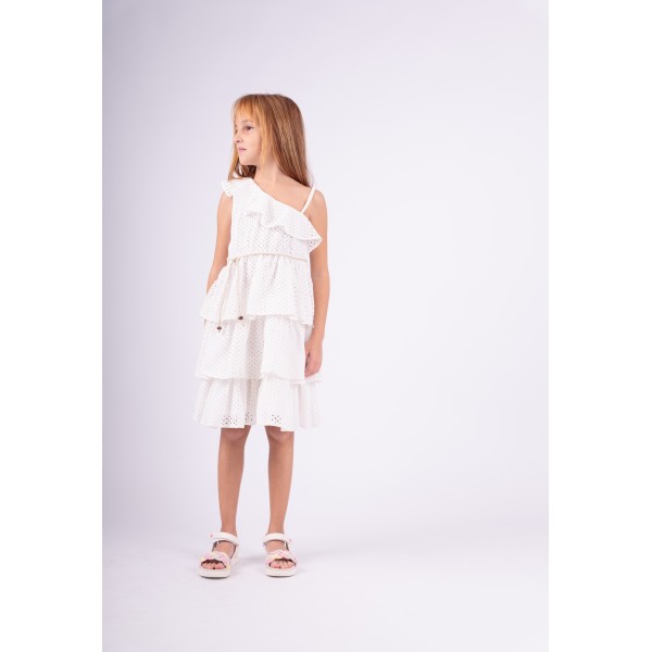 Εβίτα Κιπούρ Φόρεμα Για Κορίτσι 242078 Νο 6-16 Ετών Λευκό 