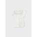 Mayoral Βαμβακερή Μπλούζα Για Κορίτσι 03078-046 Νο 2-9 Ετών Λευκό