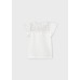 Mayoral Βαμβακερή Μπλούζα Για Κορίτσι 03078-046 Νο 2-9 Ετών Λευκό