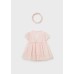 Mayoral Φόρεμα Με Ενσωματωμένο Ολόσωμο Φορμάκι Για Κορίτσι 01629-046 Νο 0-18 Μηνών Ροζ