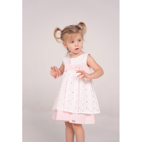 Εβίτα Φόρεμα Για Κορίτσι 242501 Νο 6-24 Μηνών Λευκό