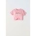 Εβίτα Κοντομάνικη Μπλούζα Για Κορίτσι 242001 Νο 6-16 Ετών Ροζ