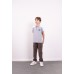 Hashtag Polo Κοντομάνικη Μπλούζα Για Αγόρι 242756 Νο 6-16 Ετών Γκρι