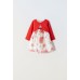 Εβίτα Φόρεμα με Μπολερό Για Κορίτσι 242507 Νο 6-24 Μηνών Φλοράλ Κόκκινο