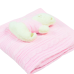 Εβίτα & Hashtag Mini Πλεκτή Κουβέρτα με Αρκουδάκι Αγκαλιάς Για Κορίτσι K-406 Ροζ