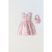 Εβίτα Φόρεμα με Τσάντα Για Κορίτσι 242235 Νο 1-6 Φλοράλ Ροζ