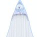 Ebita Hashtag Mini Βρεφική Κάπα-Μπουρνούζι με Γαντάκι-Σφουγγαράκι Για Αγόρι MI-012 Λευκό