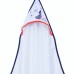 Ebita Hashtag Mini Βρεφική Κάπα-Μπουρνούζι με Γαντάκι-Σφουγγαράκι Για Αγόρι MI-013 Λευκό