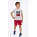Hashtag Σετ Βερμούδα με T-Shirt για αγόρι 238819 Νο 1-6 κοκκινο
