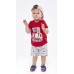 Hashtag Σετ Βερμούδα με T-Shirt για αγόρι 238610 Νο 6-18 μηνών κόκκινο
