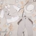 Piccolo Bambino Βαπτιστικό κοστούμι για αγόρι με γιλέκο 629-12 Γκρι ανοιχτό