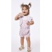 Εβίτα Ολόσωμο Σορτσάκι Με T-Shirt για Κορίτσι 238510 Νο 3-24 Μηνών Ροζ