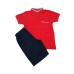 Joyce Σετ Βερμούδα για Αγόρι t-shirt 13976 No 6-14 κόκκινο