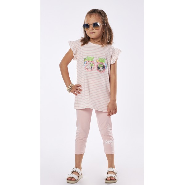Εβίτα Σετ Κολάν t-shirt για Κορίτσι 238239 No 1-6 ροζ 