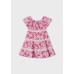 Mayoral Φόρεμα συνδυασμένο σταμπωτό κορίτσι 03923-022 No 2-9 Ροζ