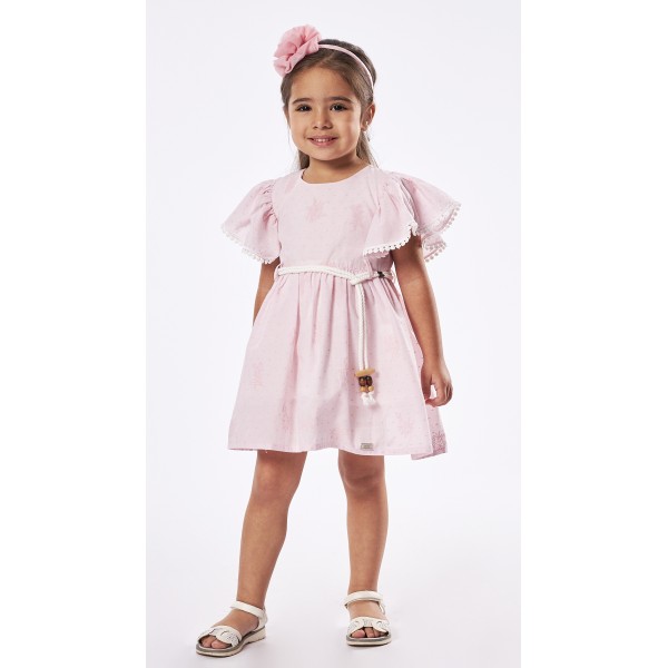 Εβίτα Φόρεμα για Κορίτσι με ζώνη 238226 Νο 1-6 Ροζ