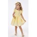 Εβίτα Φόρεμα για Κορίτσι με κορδέλα 238502 Νο 6-24 μηνών Κίτρινο