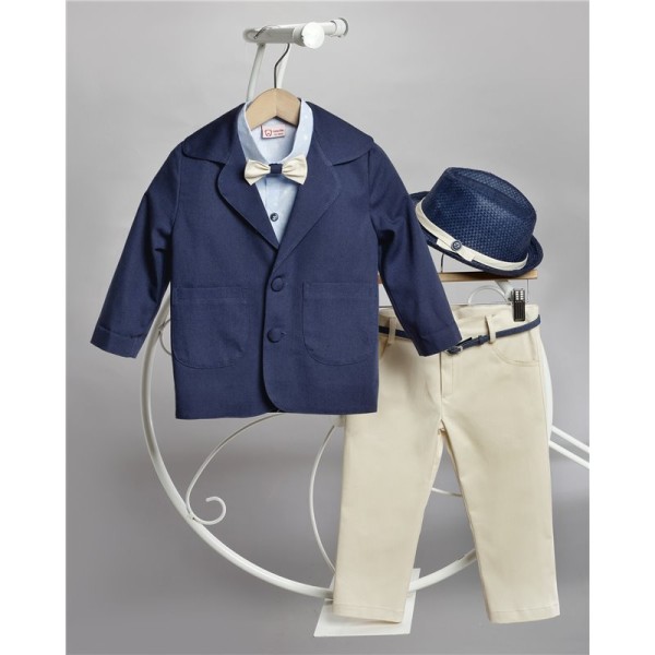 2613-1 Καμπαρντίνα παντελόνι, βαμβακερό πουκάμισο και καμπαρντίνα σακάκι