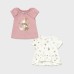 01089-060 No 9-36 μηνών Σετ 2 μπλούζες Ecofriend Ροζ baby κορίτσι Mayoral