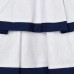 03925-011 No 2-9 ετών  Φόρεμα λινό λευκό-μπλε κορίτσι Mayoral
