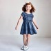 03936-036 No 2-9 ετών Φόρεμα τζιν Ecofriends tencel κορίτσι Mayoral