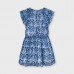 03937-054 No 2-9 ετών Φόρεμα μπλε -ρουά γάζα σταμπωτή κορίτσι Mayoral