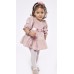 Εβίτα Φόρεμα με Κορδέλα για Κορίτσι 239522 Νο 6-36 Μηνών Ροζ