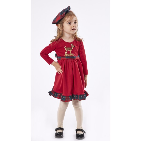 Εβίτα Παιδικό Φορεματάκι για Κορίτσι 239514 Νο 6-24 Μηνών Κόκκινο